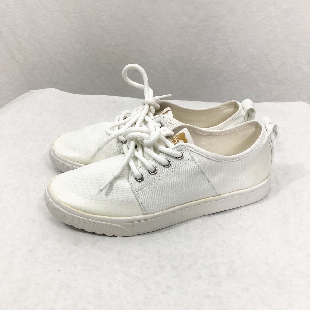 NEW Sorel Campsneak Lace Sneakers Shoes, Size 8, White - Picture 4 of 6